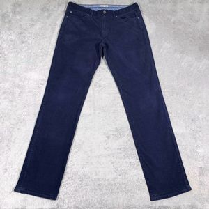 Peter Miller Men’s Blue Corduroy 5-pocket Straight Leg Pants Size 34 Inseam 32